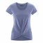 T-shirt Yoga con nodo in vita in canapa e cotone biologico - Lavanda