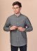 Camicia coreana AMIT chambray da uomo in Cotone Biologico Equosolidale - Grigio