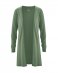 Giacca lunga da donna in jersey di canapa e cotone biologico - Verde giada