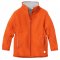 Giacca con zip per bambini in lana biologica - Arancio