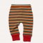 Pantaloni Wiggle per bambini in puro cotone biologico - Righe colorate