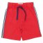 Pantaloncini Side stripe per bambini in cotone biologico - Rosso