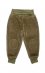 Pantaloni Nicky per bambini in ciniglia di cotone biologico - Verde Oliva