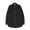 Giacca camicia Luna da donna in pile di cotone biologico - Nero