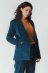 Blazer ALAI giacca da donna in velluto di Cotone Biologico - Blu oceano
