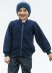 Giacca Bernie per bambini in lana cotta biologica - Blu