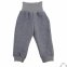 Pantaloni Crawlers per bambini in lana cotta biologica - Antracite