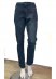Jeans 5 tasche Dark Blue da uomo in cotone biologico - Blu scuro