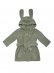 Accappatoio Bunny per bambini in puro cotone biologico - Verde salvia