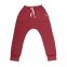 Pantaloni Baggy in felpa per bambini in cotone biologico - Rosso Scuro