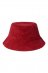 Cappello reversibile BUCKY in velluto di cotone Biologico - Rosso rubino