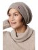 Cappello BIESEN cuffietta lunga da donna in pura lana di Alpaca - Sabbia