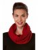 Sciarpa BIESEN ad anello da donna in pura lana di Alpaca 32x180cm - Rosso Porpora