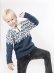 Maglione BUBA per bambini stile scandinavo in pura lana merino - Petrolio