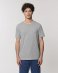 T-shirt Creator Pocket da uomo in puro cotone biologico - Grigio Melange
