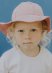 Cappellino da sole per bambine in cotone biologico - Rosa scuro