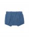 Pantaloncini copripannolino Bloomers in mussola di cotone biologico - Blu chiaro