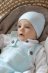 Cappellino Beanie a costine per neonati e bambini in Bamboo Organico - Azzurro