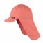 Cappellino da sole per bambini in cotone biologico - Corallo