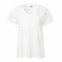 T-shirt People collo a V da donna in puro cotone biologico - Bianco