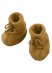 Baby shoes in organic wool fleece - Melange - Saffron