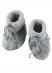 Baby shoes in organic wool fleece - Melange - Gray