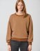 Spiga pullover for women in hemp and organic cotton - Almond