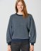 Spiga pullover for women in hemp and organic cotton - Blue