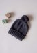 Cappello per neonati in morbidissimo cotone PIMA biologico e Baby Alpaca - Grigio