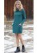 Vestito Sophie da donna in pura lana cotta biologica - Smeraldo