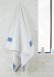 Asciugamano Fouta Cyclades 100x200 cm in spugna di cotone riciclato - Blu