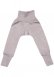 Pantaloni con fascia per bambini in lana biologica e seta - Grigio Melange