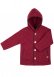 Children's coat in recycled boiled wool - Berry