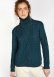 Maglione Juniper collo alto da donna in pura lana merinos - Blu Atlantico