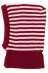 Passamontagna a righe in lana merino - Righe fuxia/rosa