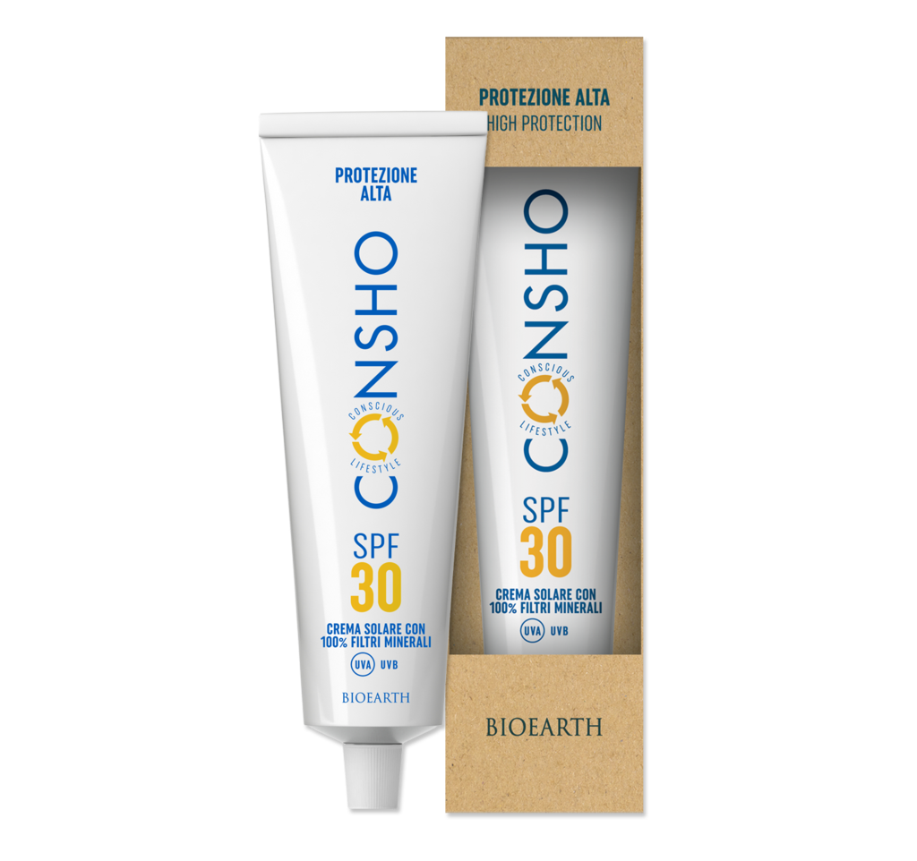 Bioearth CONSHO - Crema solare 100% minerale SPF30