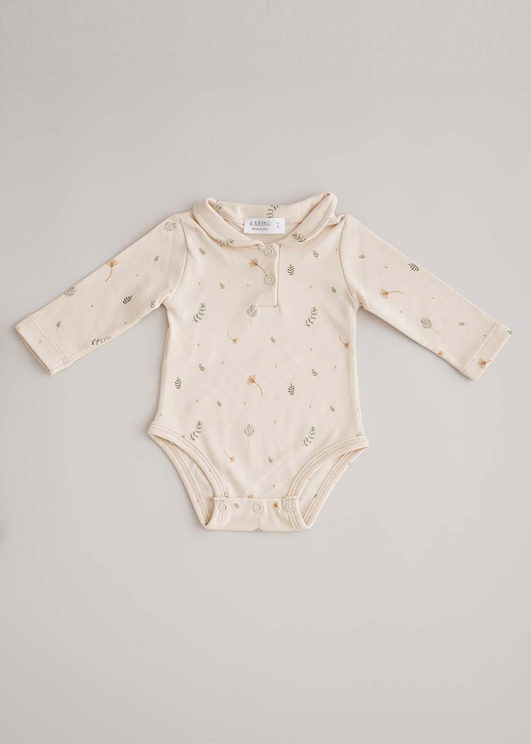 Baby bodysuit in super soft organic PIMA cotton - Forest
