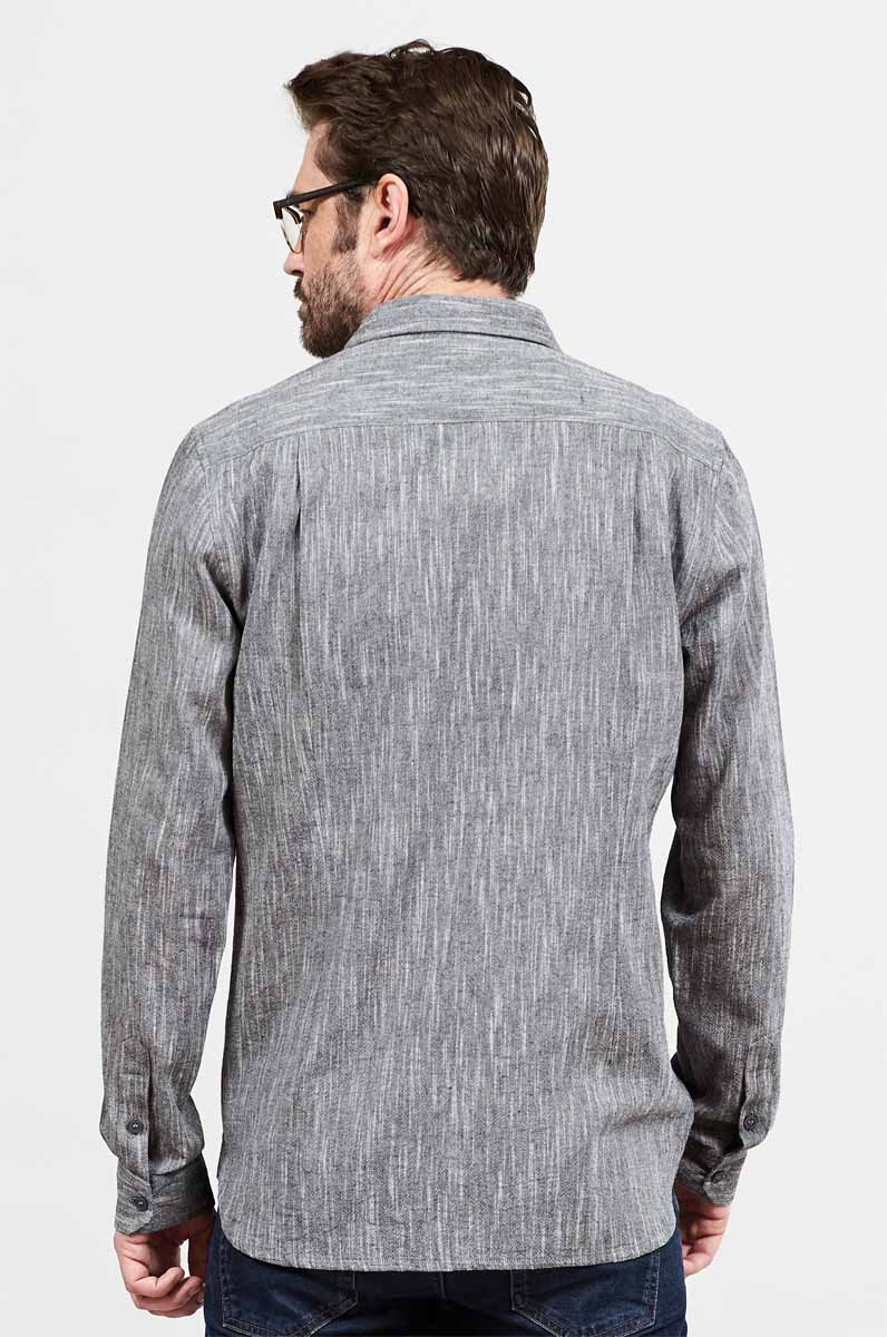 Camicia da uomo Textured in Cotone Equosolidale_70838