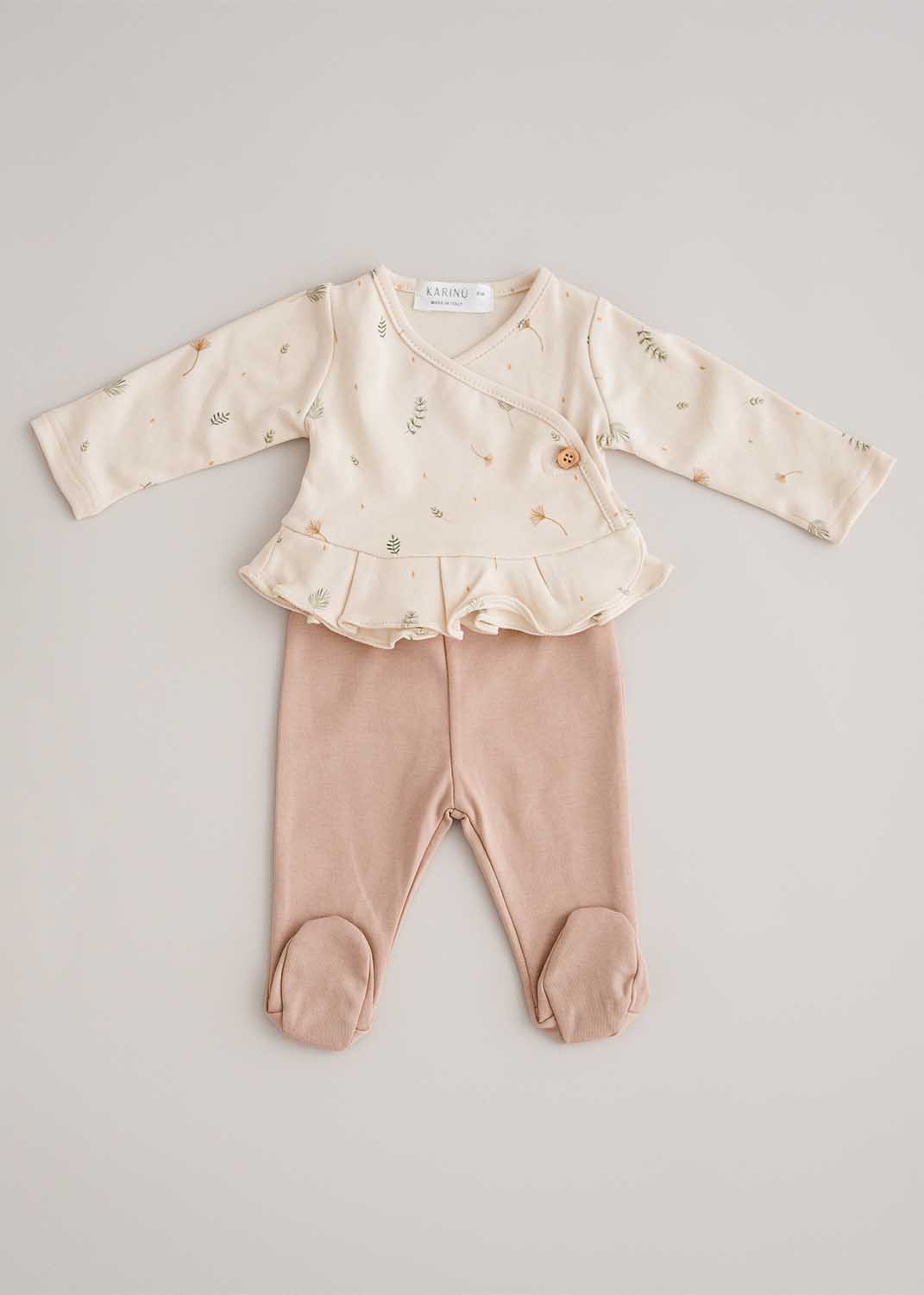 Baby outfit in super soft organic PIMA cotton - Pink