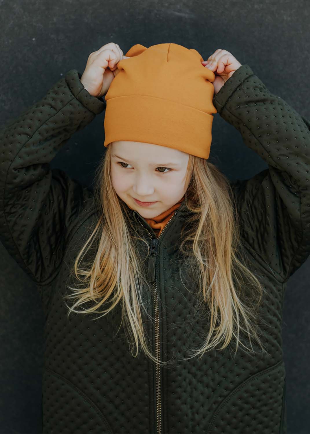 Cappello Cuffia KIDS per bambini in cotone biologico
