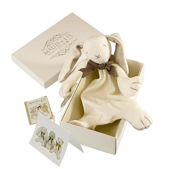 Doudou Comforter Coniglio Ears in cotone biologico con scatola regalo
