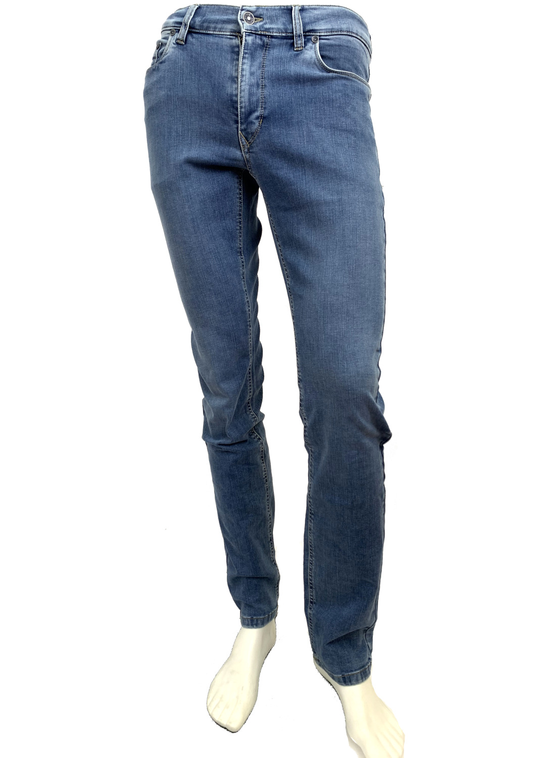 Jeans 5 tasche Bleach da uomo in cotone biologico