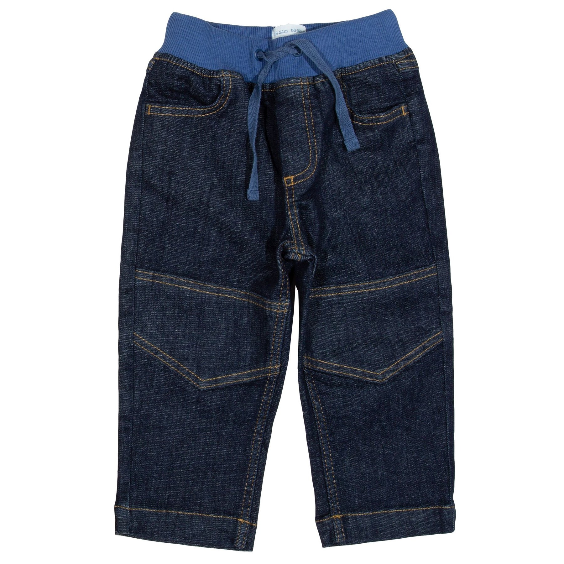 Jeans con elastico in vita per bambini e ragazzi in Cotone Biologico