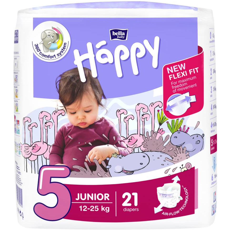 Pannolini Happy BellaBaby - 5 Junior 12/25kg 21 pezzi
