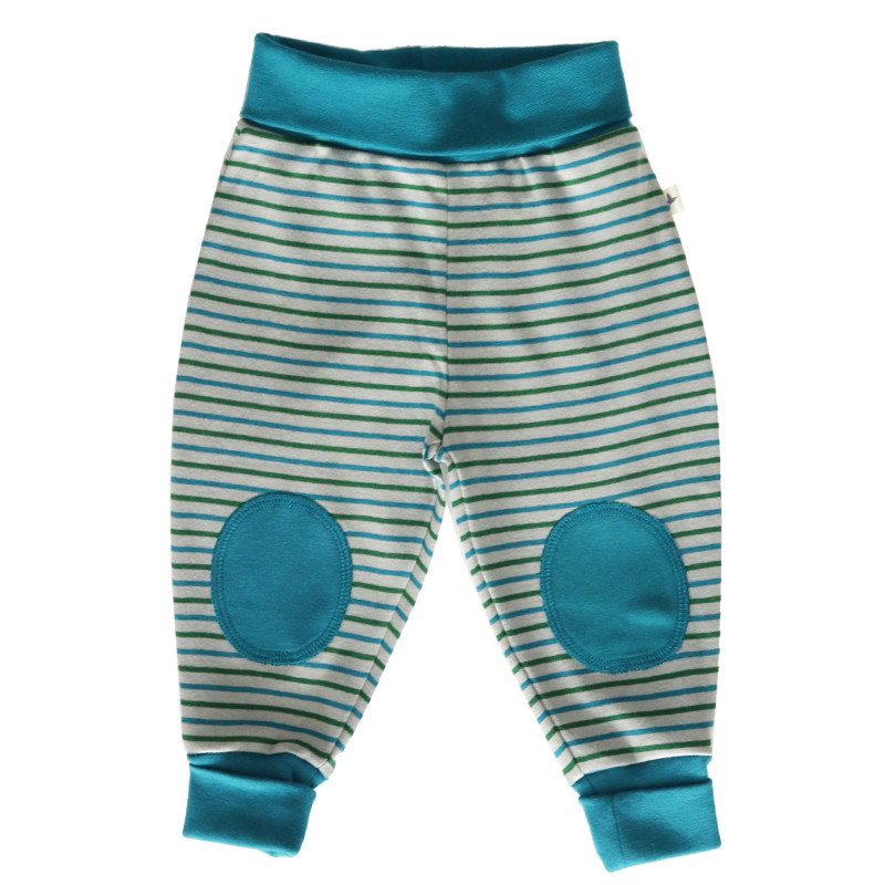 Pantaloni jersey per bambini Righe Mare 100% cotone biologico