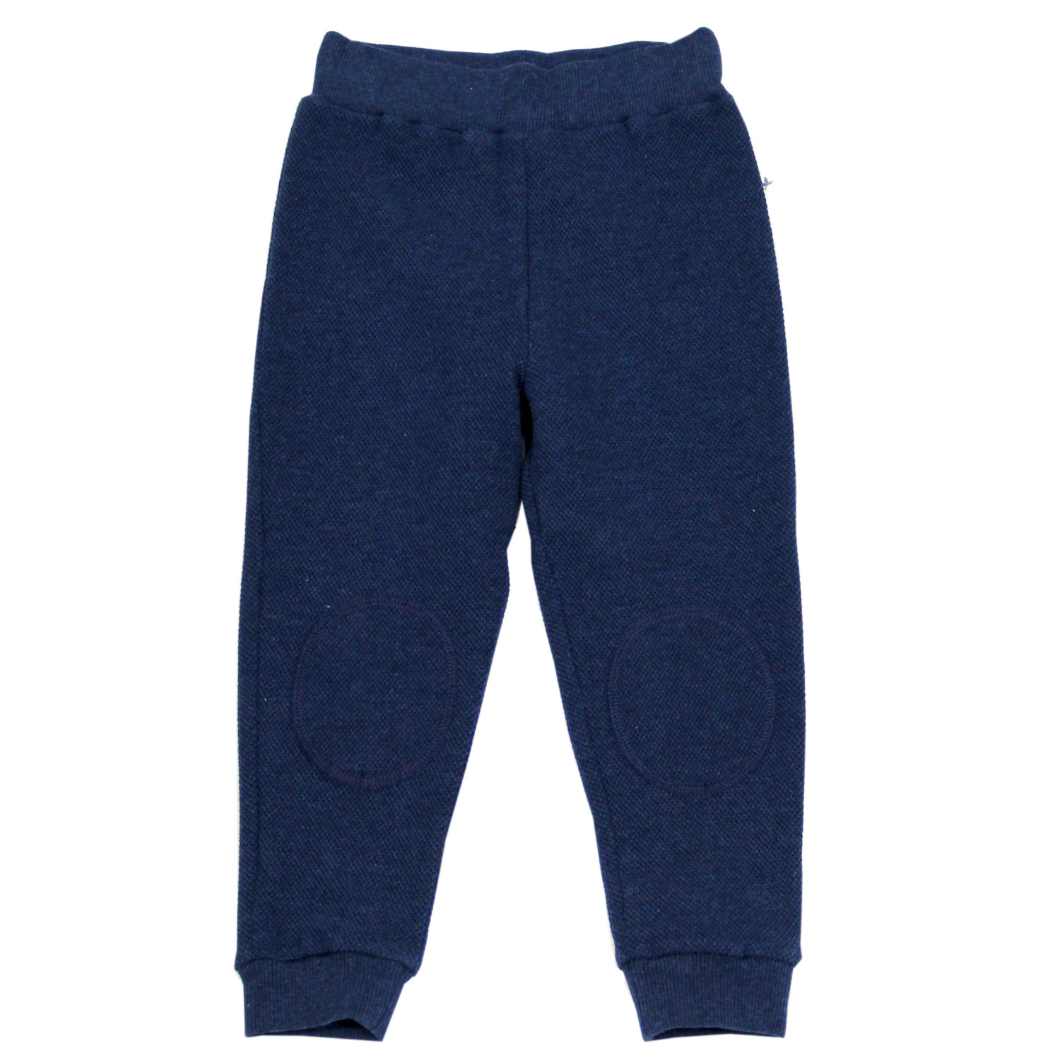 Pantaloni tuta per bambini felpati 100% cotone bio Blu Indaco