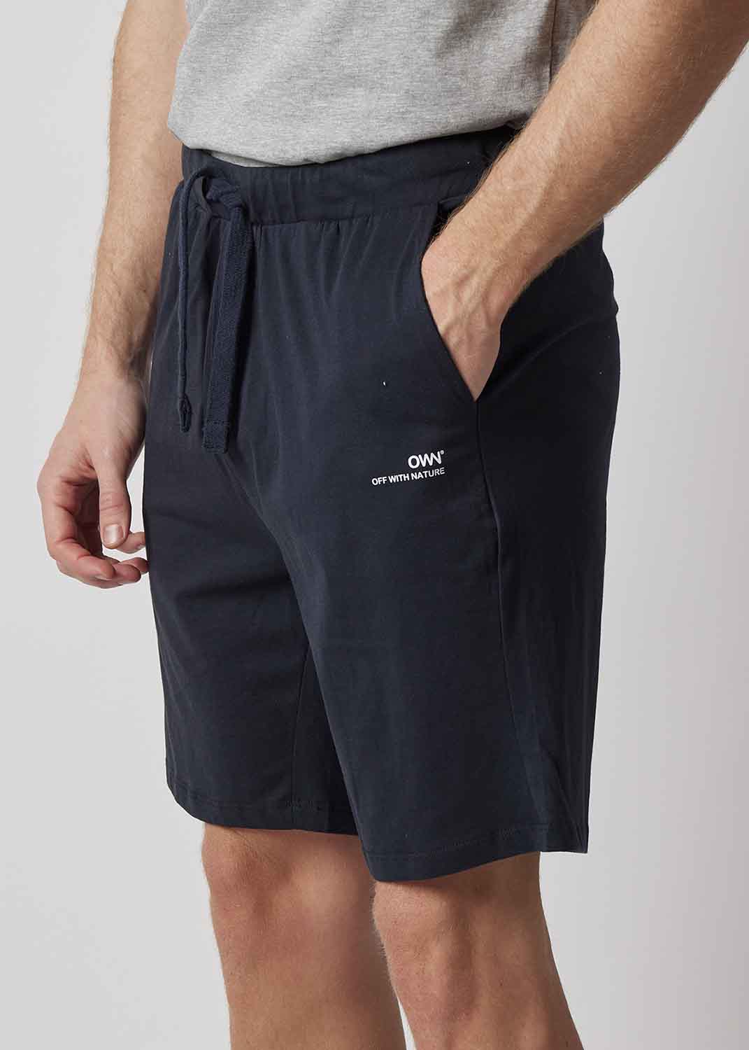 Shorts OWN jersey BLU da uomo in cotone biologico organico_103626