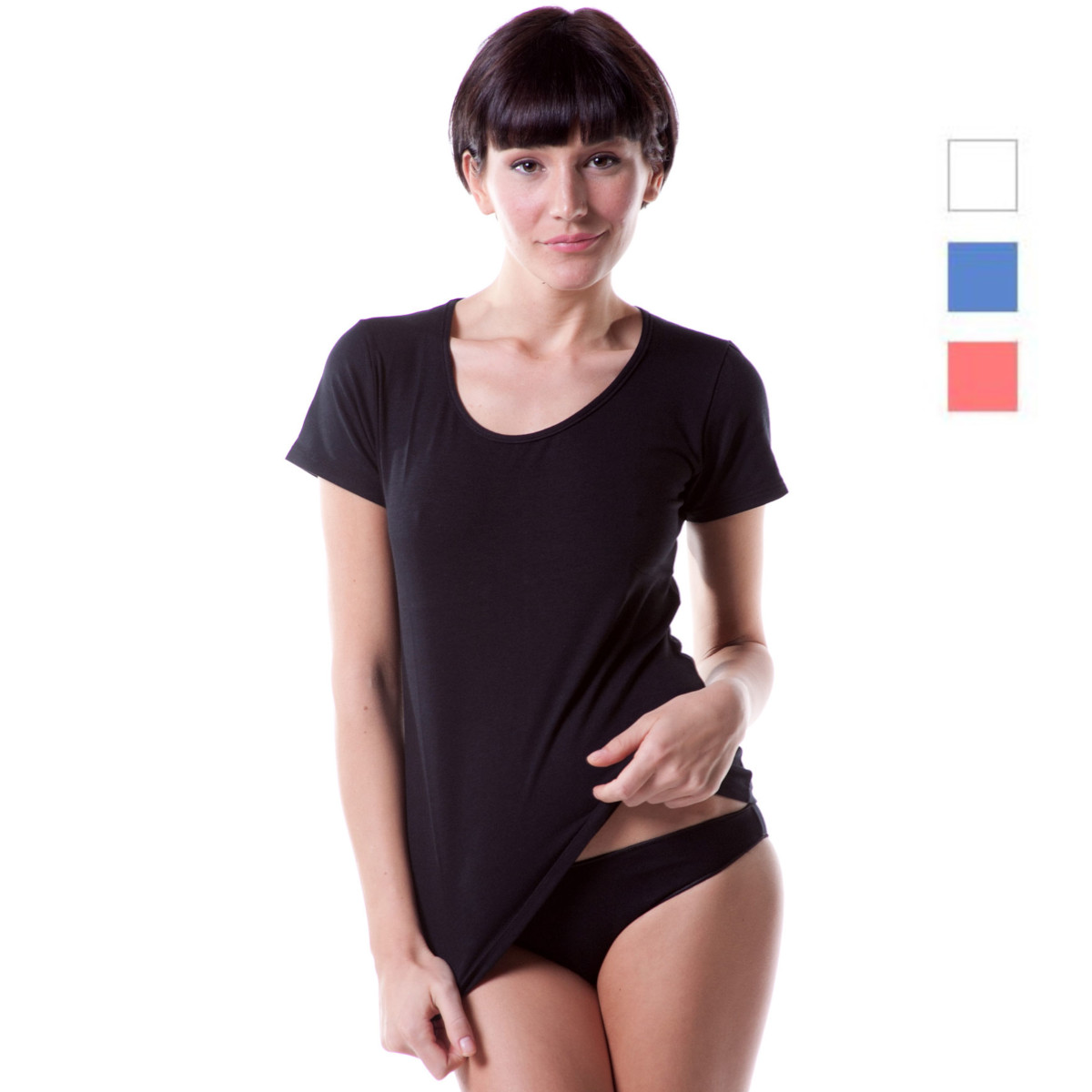 T-shirt Basic Donna in Modal e Cotone