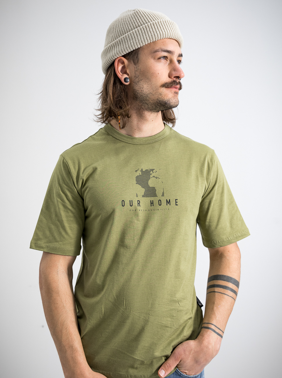 T-shirt OUR HOME da uomo in cotone biologico e TENCEL™  Modal