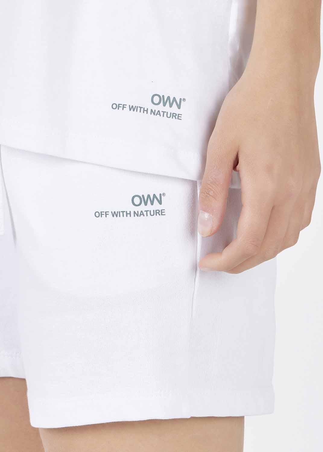 T-shirt OWN scollata da donna in cotone biologico organico_103602